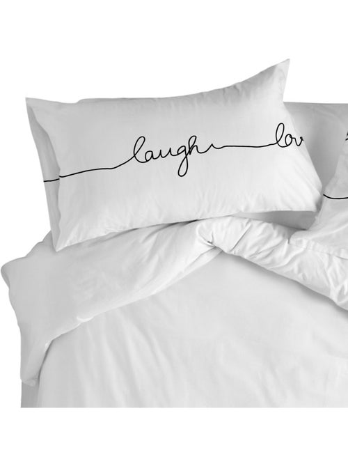 Funda de almohada Live "Happyfriday" - Kiabi