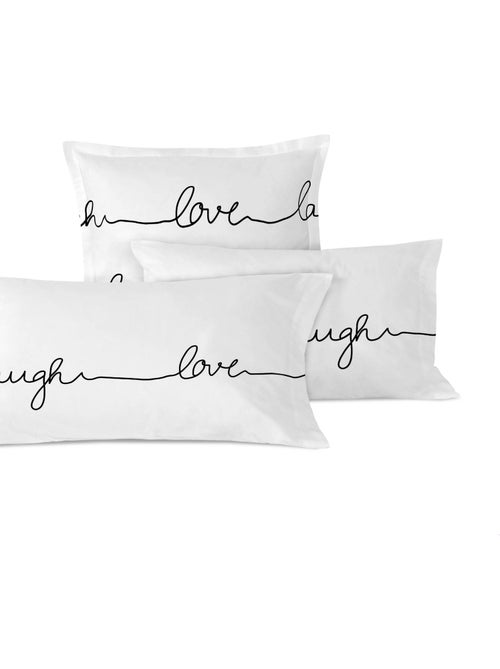 Funda de almohada Live "Happyfriday" - Kiabi