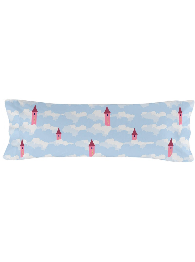 Funda de almohada Long braid "Happyfriday" Azul Rosa - Kiabi