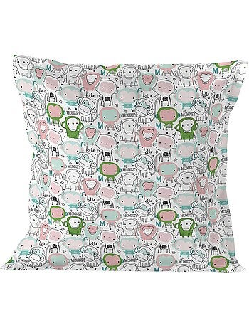 Funda de almohada macaque "happyfriday