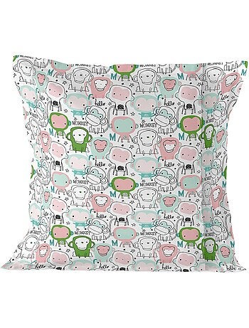 Funda de almohada macaque "happyfriday
