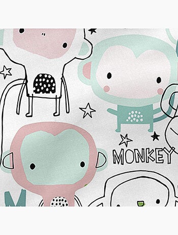 Funda de almohada macaque "happyfriday