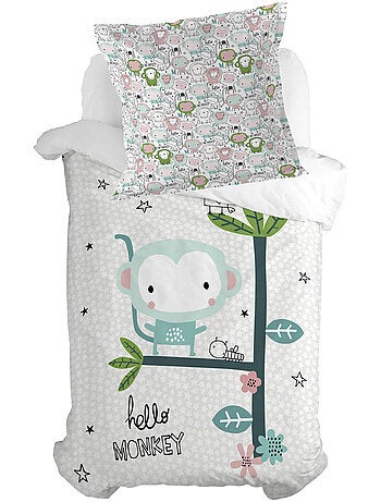 Funda de almohada macaque "happyfriday
