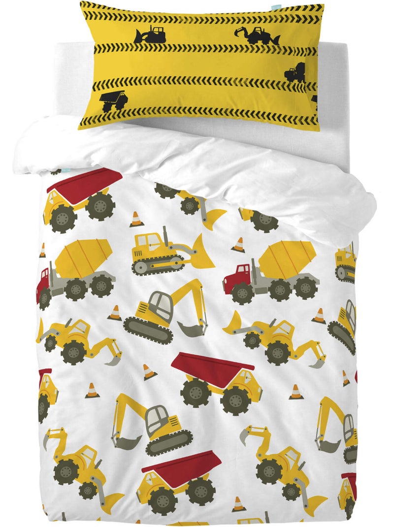 Funda de almohada Machinery "Happyfriday" Multicolor - Kiabi