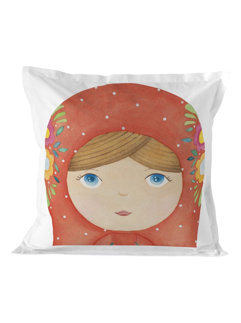 Funda de almohada Matryoshka "Happyfriday" Blanco - Kiabi
