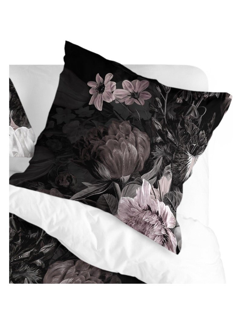 Funda de almohada Onyx "Happyfriday" Negro Rosa - Kiabi