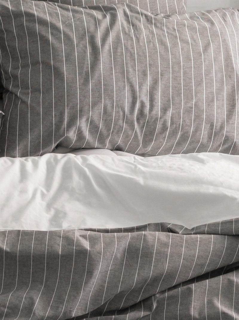Funda de almohada Oxford "Happyfriday" Gris - Kiabi