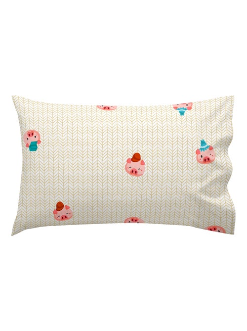 Funda de almohada Piggys "Happyfriday" - Kiabi