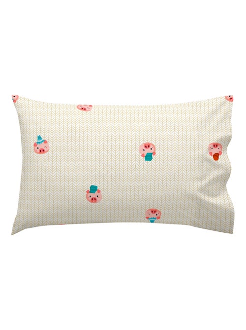 Funda de almohada Piggys "Happyfriday" - Kiabi