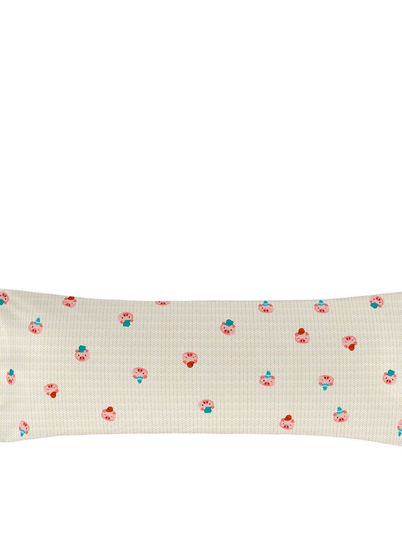 Funda de almohada Piggys "Happyfriday" Amarillo - Kiabi