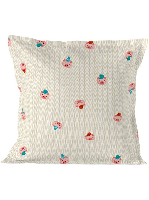 Funda de almohada Piggys "Happyfriday" - Kiabi