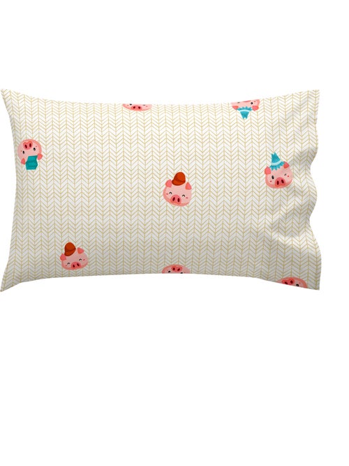 Funda de almohada Piggys "Happyfriday" - Kiabi