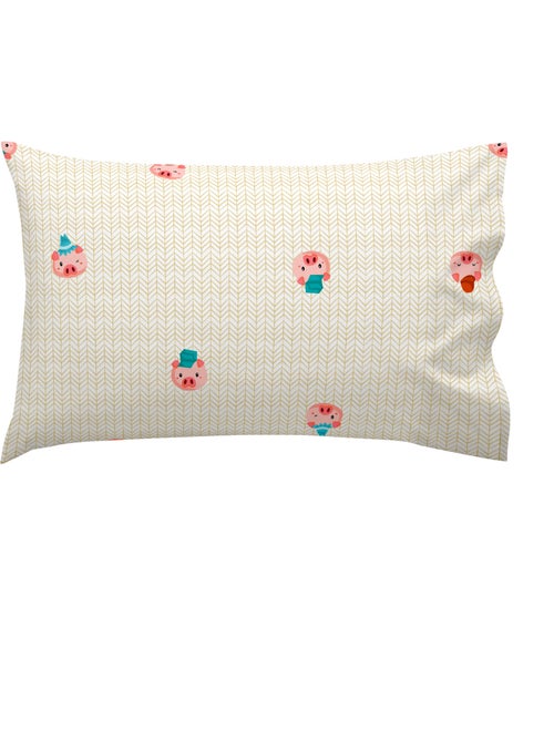Funda de almohada Piggys "Happyfriday" - Kiabi