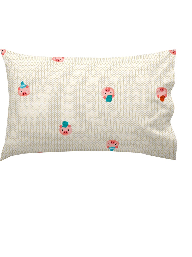 Funda de almohada Piggys "Happyfriday" Multicolor - Kiabi