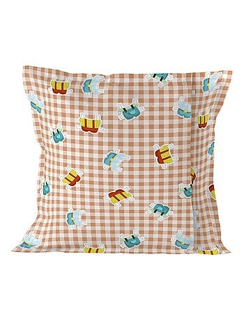 Funda de almohada Piggys vichy "Happyfriday