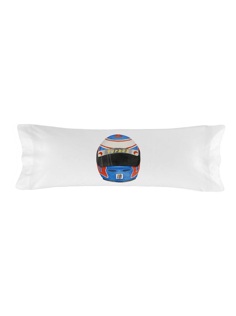 Funda de almohada Racer "Happyfriday" Blanco - Kiabi