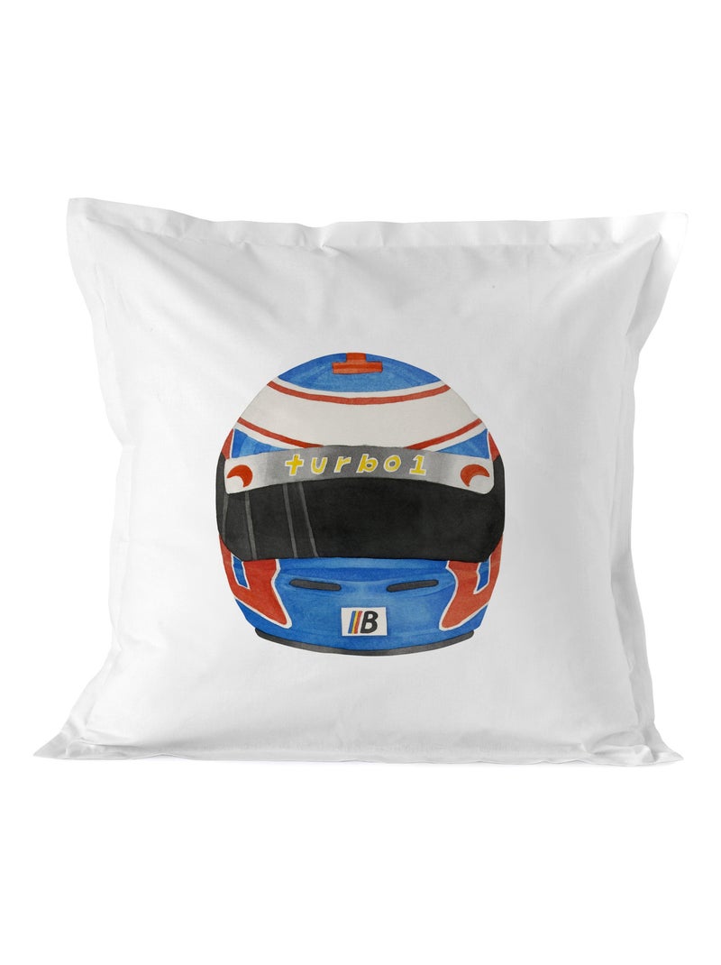 Funda de almohada Racer "Happyfriday" Blanco - Kiabi