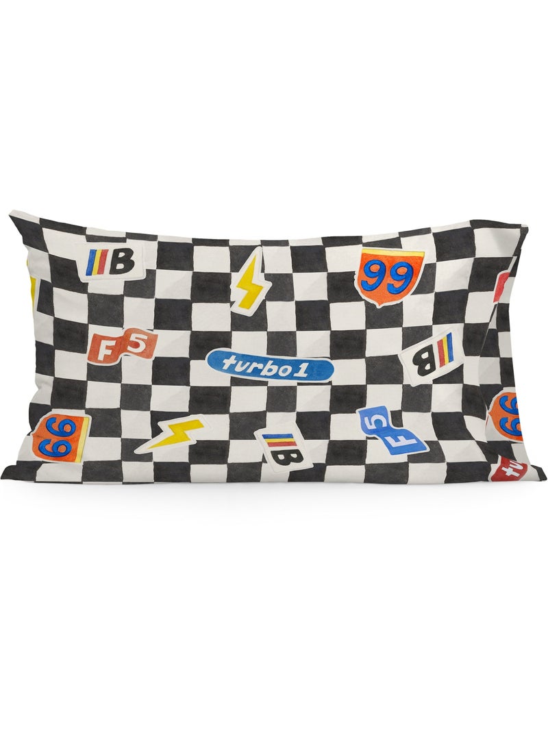 Funda de almohada Racer "Happyfriday" Multicolor - Kiabi