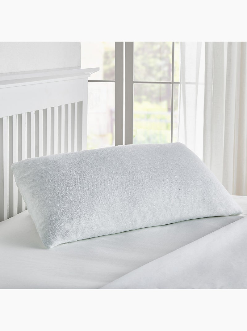 Funda de Almohada Rizo HOME Transpirable Impermeable Blanco - Kiabi