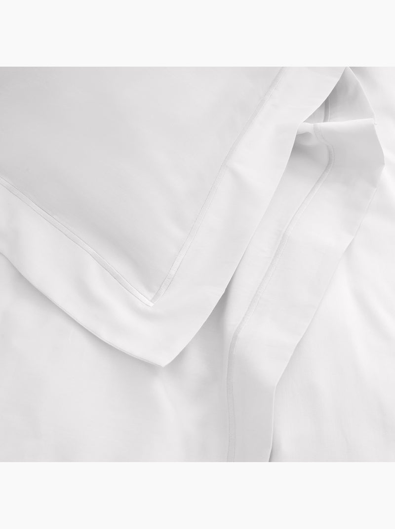 Funda de almohada – satén de algodón 120 hilos/cm² – hostelería de alta gama Blanco - Kiabi