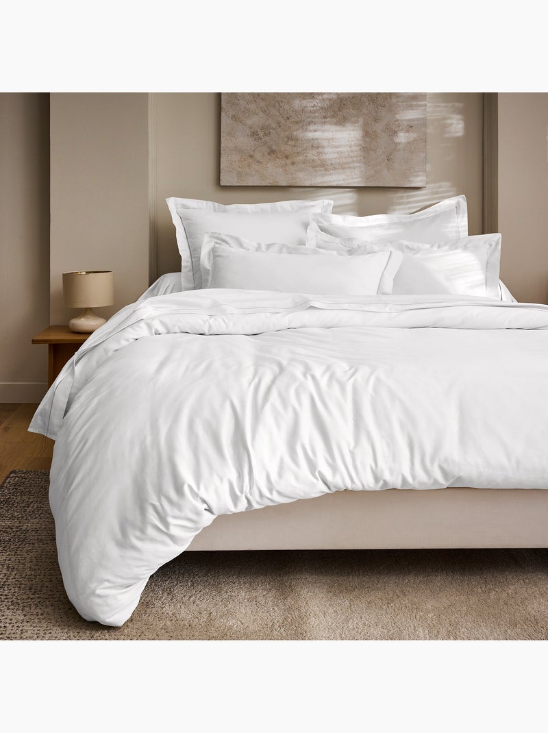 Funda de almohada – satén de algodón 120 hilos/cm² – hostelería de alta gama Blanco - Kiabi