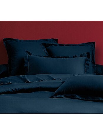 Funda de almohada satén de algodón 43*185 cm azul marino