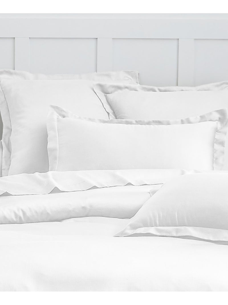 Funda de almohada satén de algodón 43*185 cm blanco Blanco - Kiabi