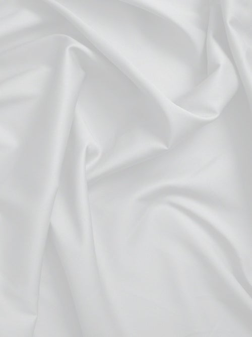 Funda de almohada satén de algodón 43*185 cm blanco - Kiabi Funda de almohada satén de algodón 43*185 cm blanco - Kiabi
