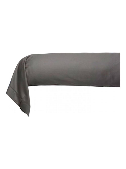 Funda de almohada satén de algodón 43*185 cm gris - Kiabi