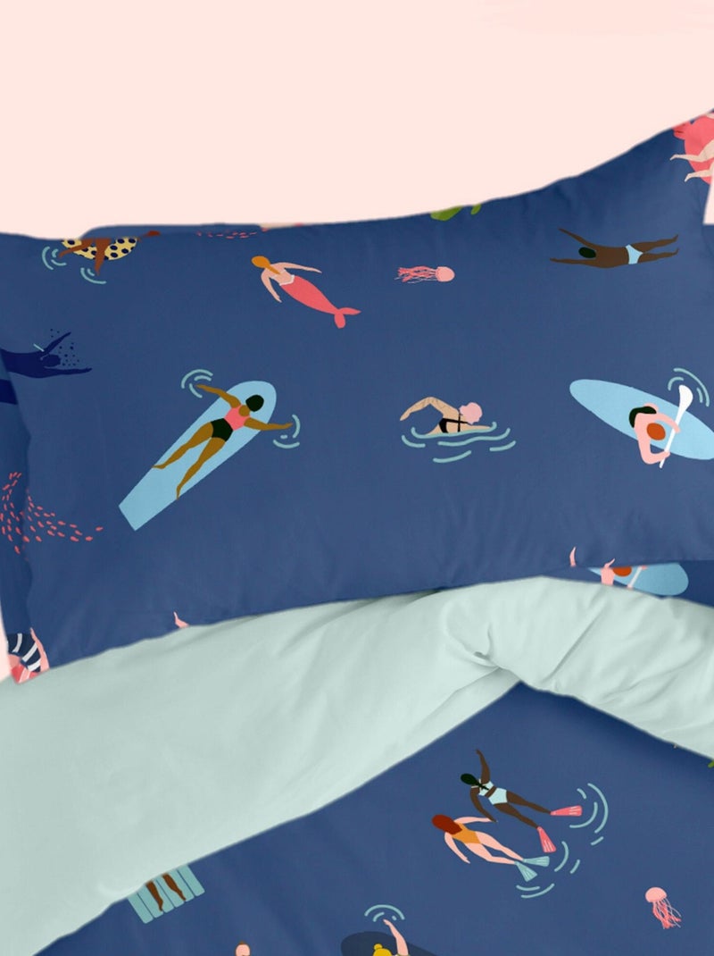 Funda de almohada Sea party "Happyfriday" Blanco - Kiabi