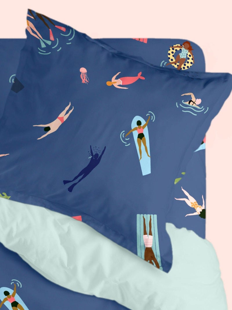 Funda de almohada Sea party "Happyfriday" Blanco - Kiabi