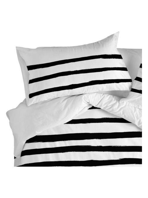 Funda de almohada Stripes "Happyfriday" - Kiabi
