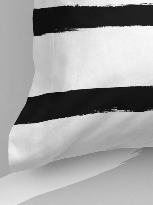 Funda de almohada Stripes "Happyfriday" - Kiabi