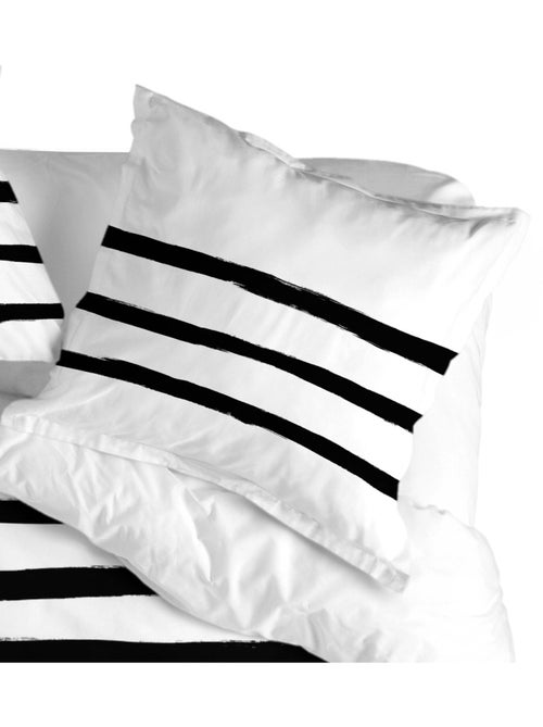 Funda de almohada Stripes "Happyfriday" - Kiabi