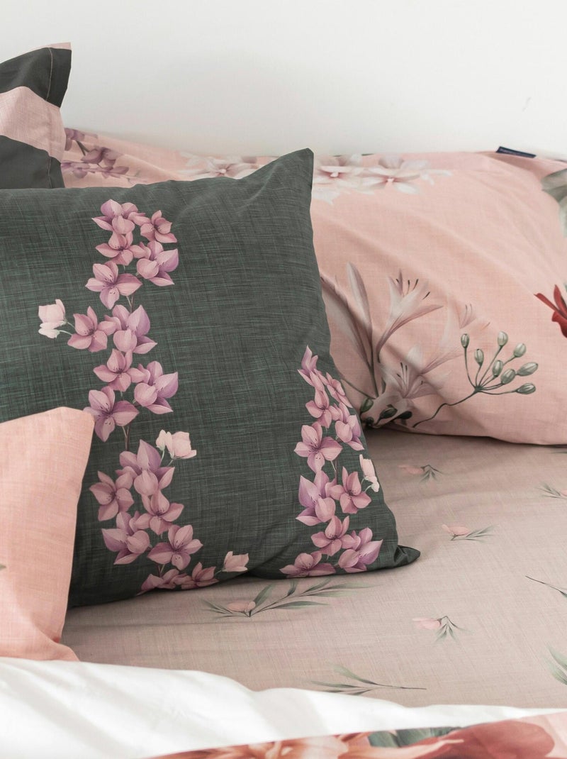 Funda de almohada Summer floral "Happyfriday" Blanco - Kiabi