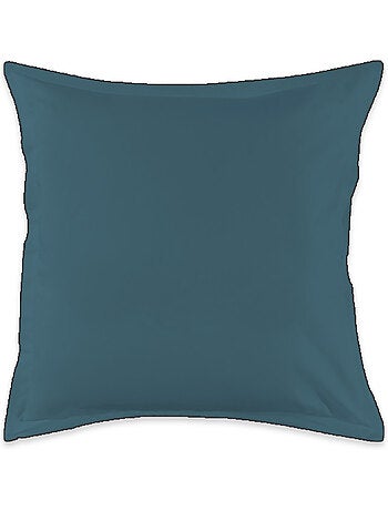 Funda de almohada UMA de algodón 100% 2 ud – volante con bourdon negro