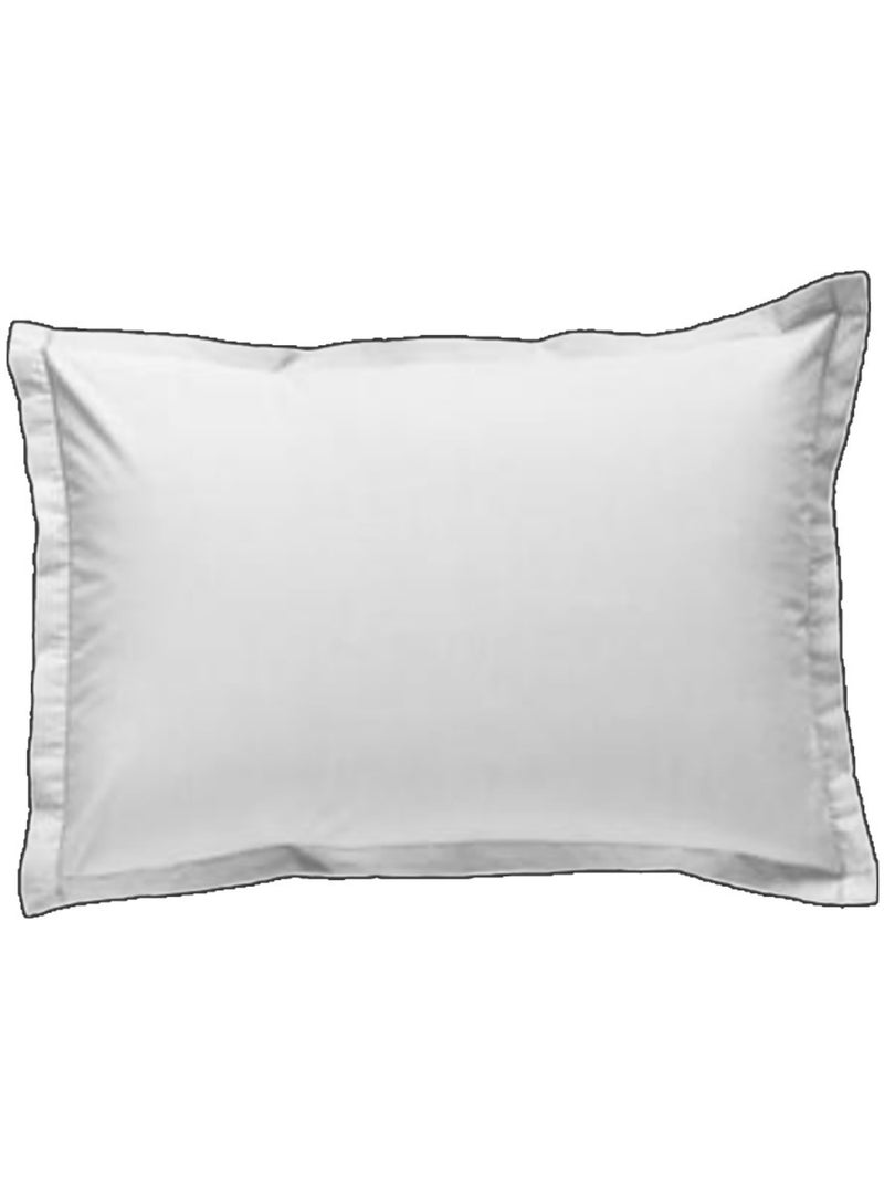 Funda de almohada UMA de algodón 100% 2 ud – volante con bourdon negro Blanco - Kiabi