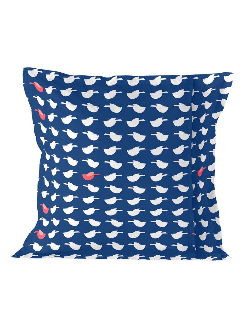 Funda de almohada Whale "Happyfriday" Blanco - Kiabi