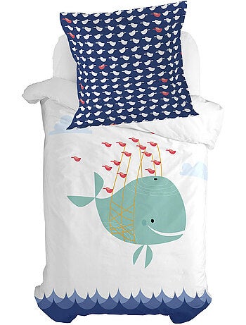 Funda de almohada whale "happyfriday