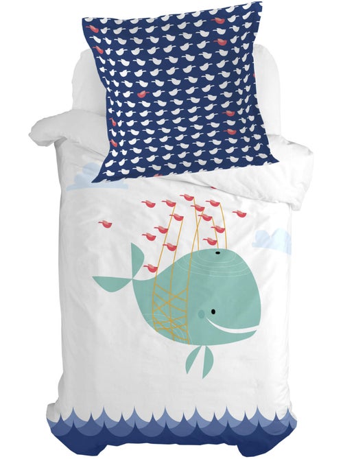 Funda de almohada Whale "Happyfriday" - Kiabi