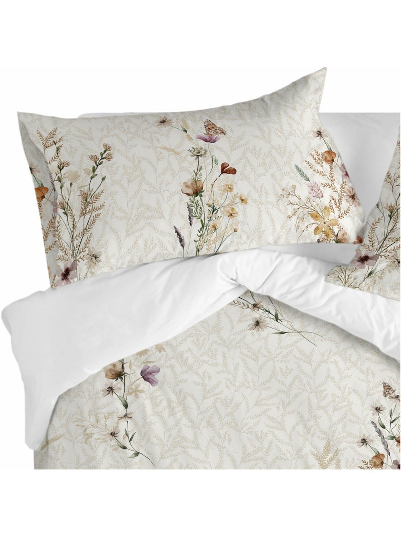 Funda de almohada Wild flowers "Happyfriday" Blanco - Kiabi