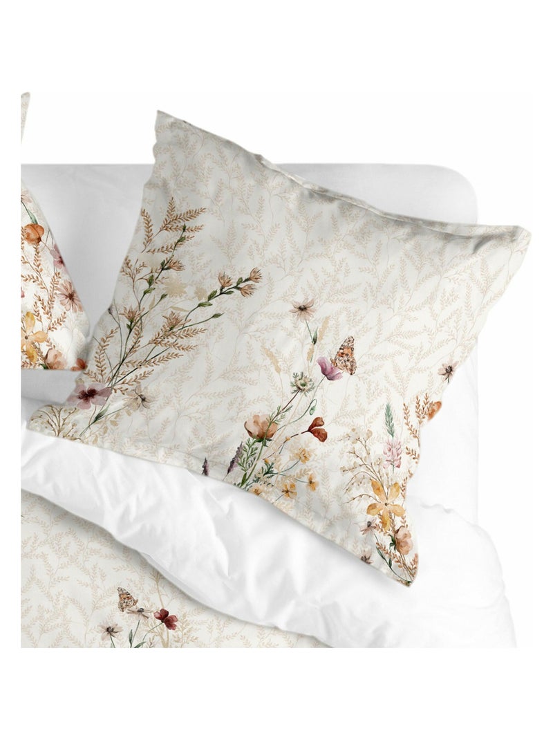 Funda de almohada Wild flowers "Happyfriday" Blanco - Kiabi