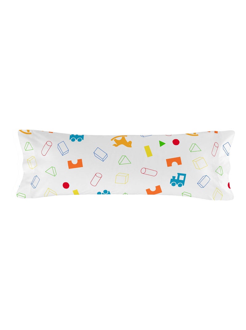 Funda de almohada Wooden puppet "Happyfriday" Blanco - Kiabi