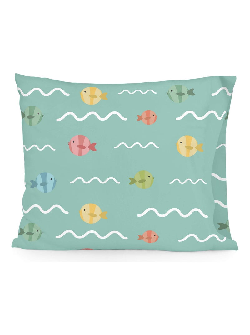 Funda de almohada World map "Happyfriday" Blanco - Kiabi