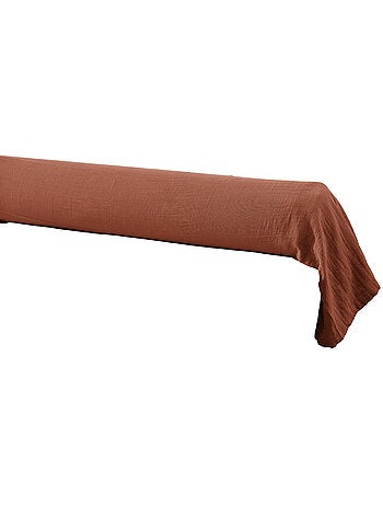 Funda de almohadón largo - doble gasa de algodón lisa - gaïa
