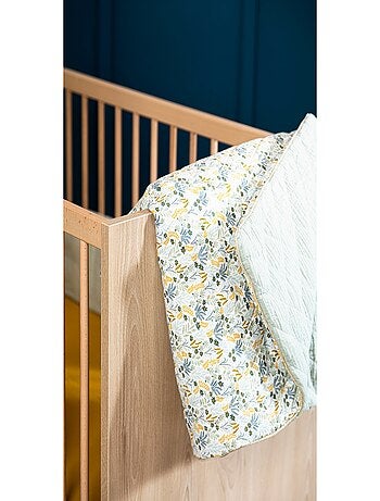 Funda de cama 90x140 cm en algodón verde - SAUTHON