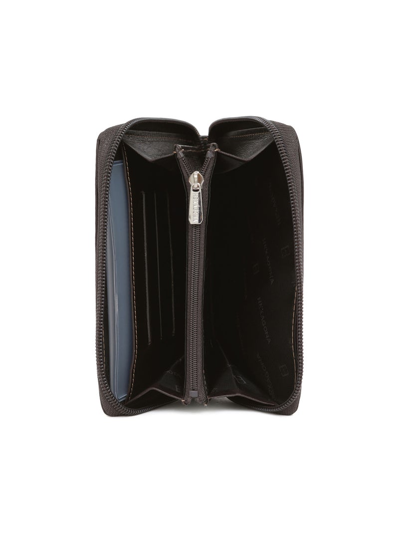 Funda de cinturón - cuero félin hexagona Marrón - Kiabi
