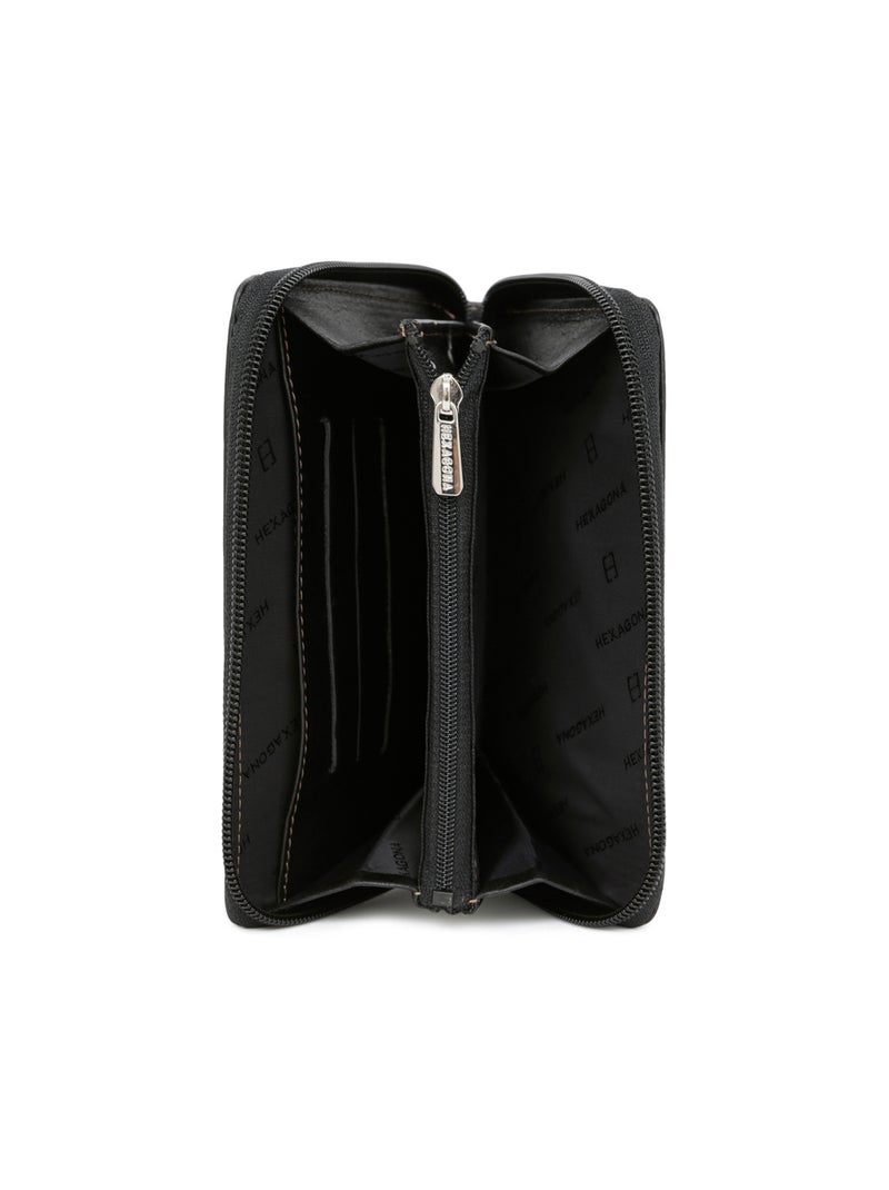 Funda de cinturón - cuero félin hexagona Negro - Kiabi