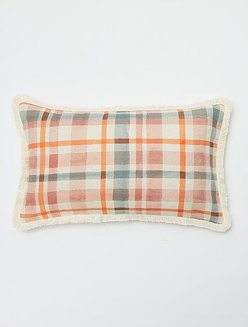 Funda de cojín (30 x 50 cm) de mezcla de lino - Kiabi Home