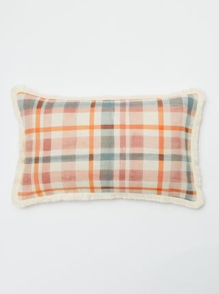 Funda de cojín (30 x 50 cm) de mezcla de lino - Kiabi Home